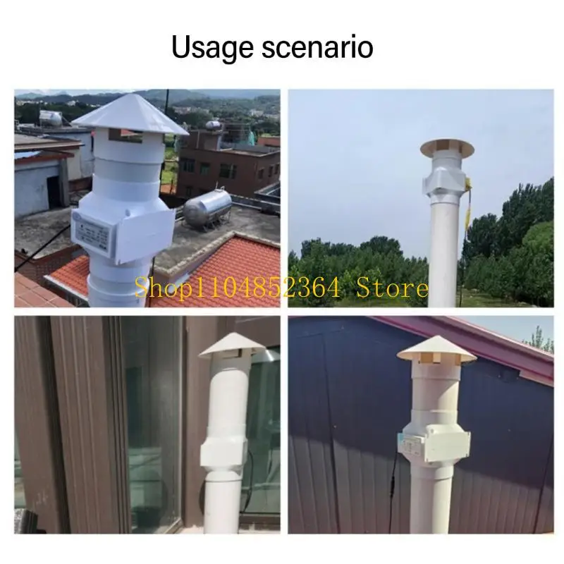 652F 12V Quiet Inline Pipe Ventilation Exhaust Fan For Heating Cooling In Home Garden