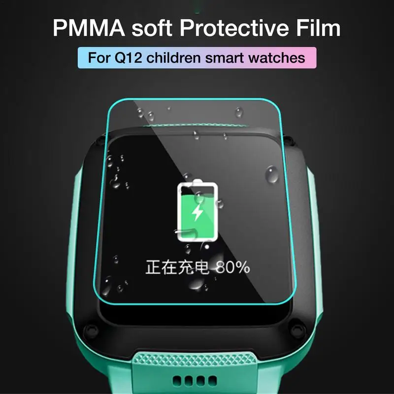 Película protetora para crianças, Watch Protector, Smart Wristband Screen Protector, Clear Screen, Q12