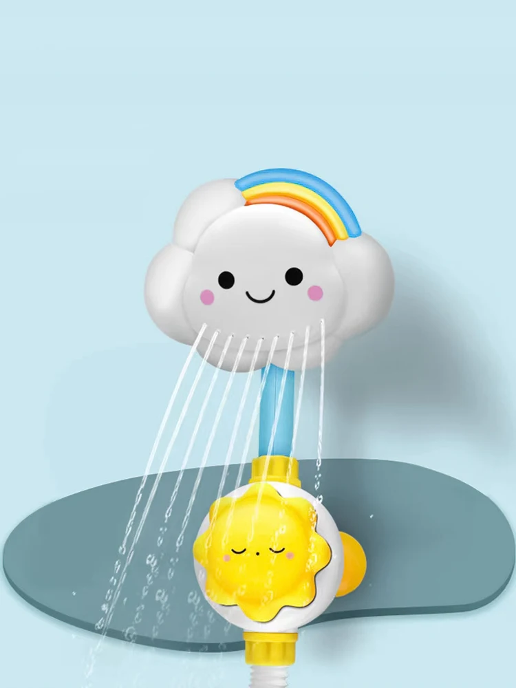 Kids Bath Toys Water Game for Kids Clouds Model Faucet Shower Water Spray Kids Toy Splashes Bathroom Sprinkler Kids Toy