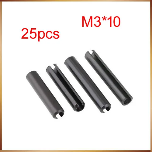 25pcs 304 Stainless Steel Spring Pins Elastic Cotter Pin M3 * 10