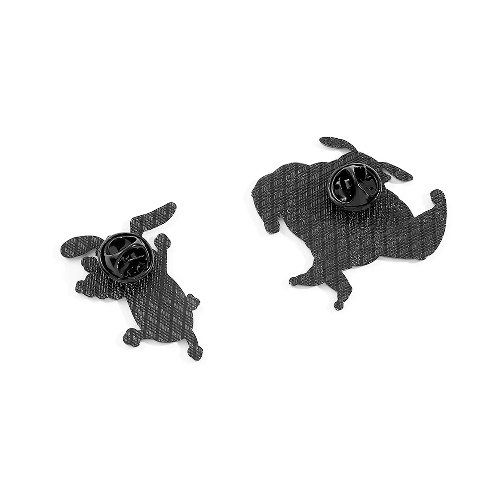 Cartoon Courage Cowardly Dog Spilla Spille smaltate Simpatico animale rosa Spille per cani Vestiti Distintivi da bavero Regalo di gioielli per bambini Amici