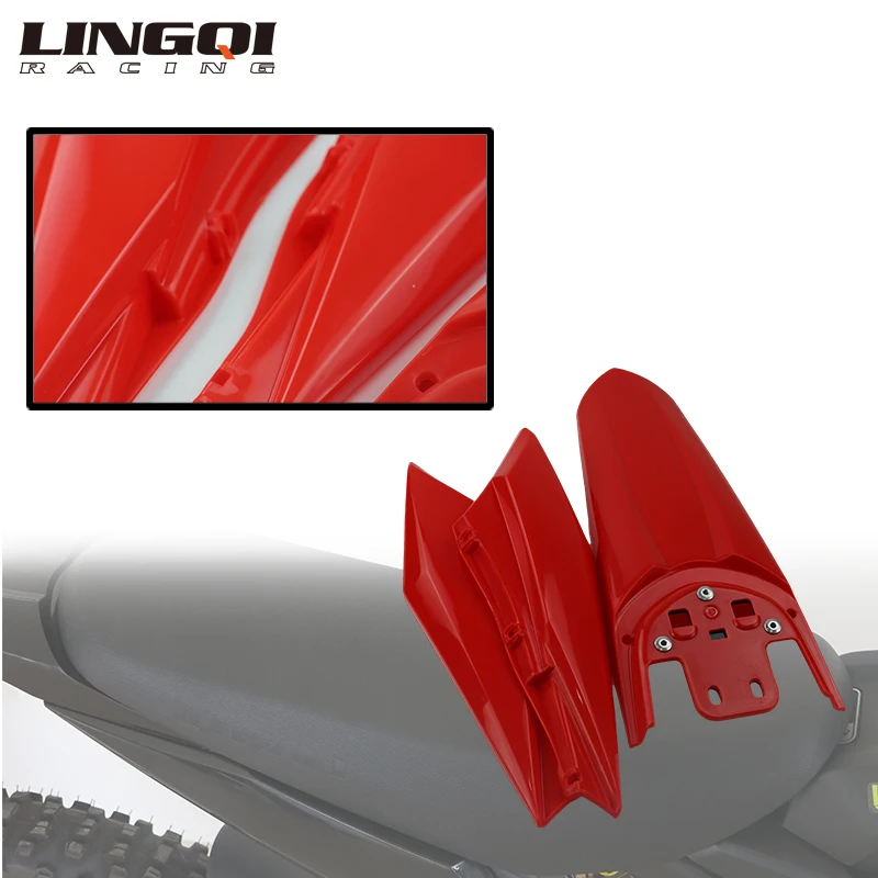 LINGQI RACING PP Plastic Modified Upgrade Parts Rear Fender and Side Mudguard Fairing For Light Bee X S SUR RON SUR-RON SURRON