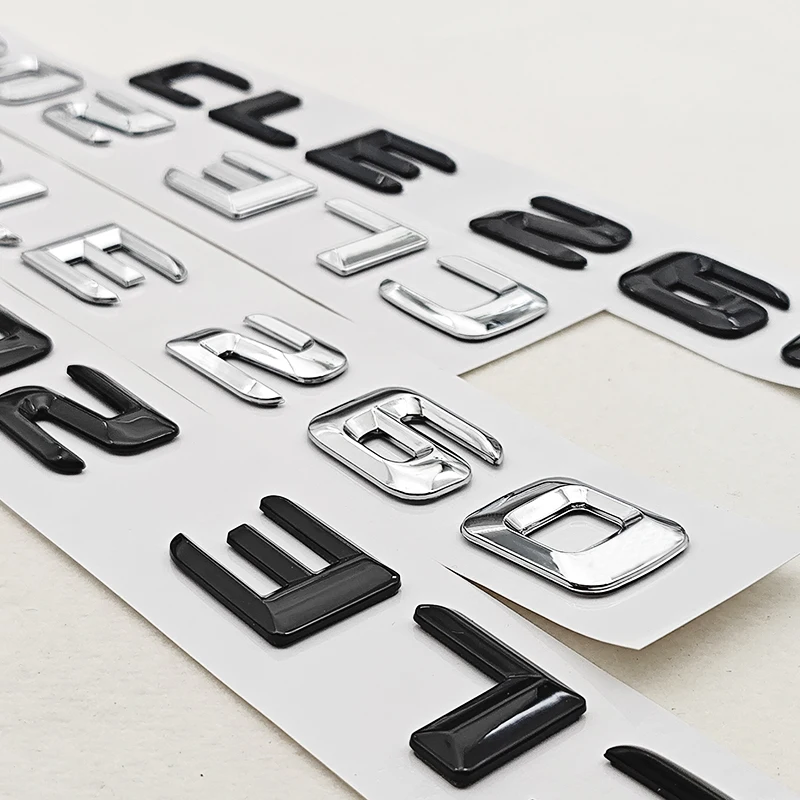 

Premium Auto Trunk Logo Decal Fit Mercedes GLE Class W166 W167 GLE260 GLE400 GLE450 GLE53 GLE63 4Matic Letter Badge Sticker