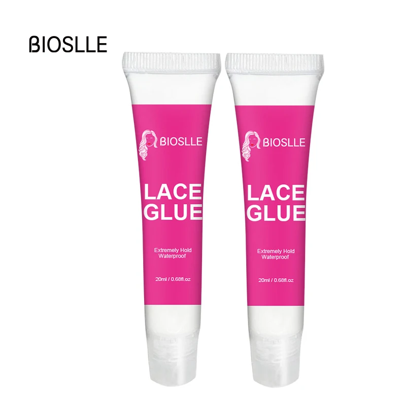 

2PCS BIOSLLE 20ml Waterproof Strong Hold Tube Lace Glue Bond Wig Adhesive for Hair Frontal Extension