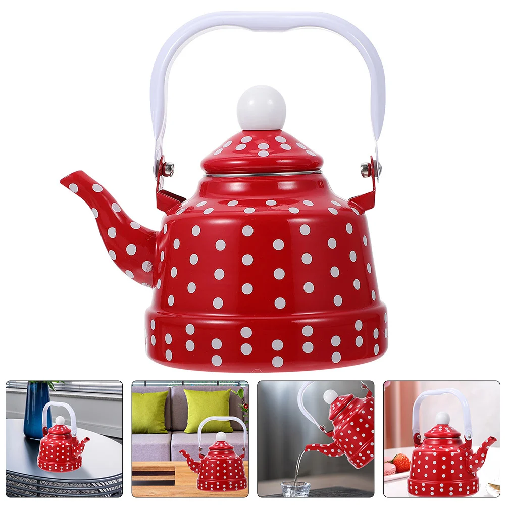 Pressure Relief Toys Enamel Kettle Stress Balls for Adults Christmas Tea with Handle Coffee Pot