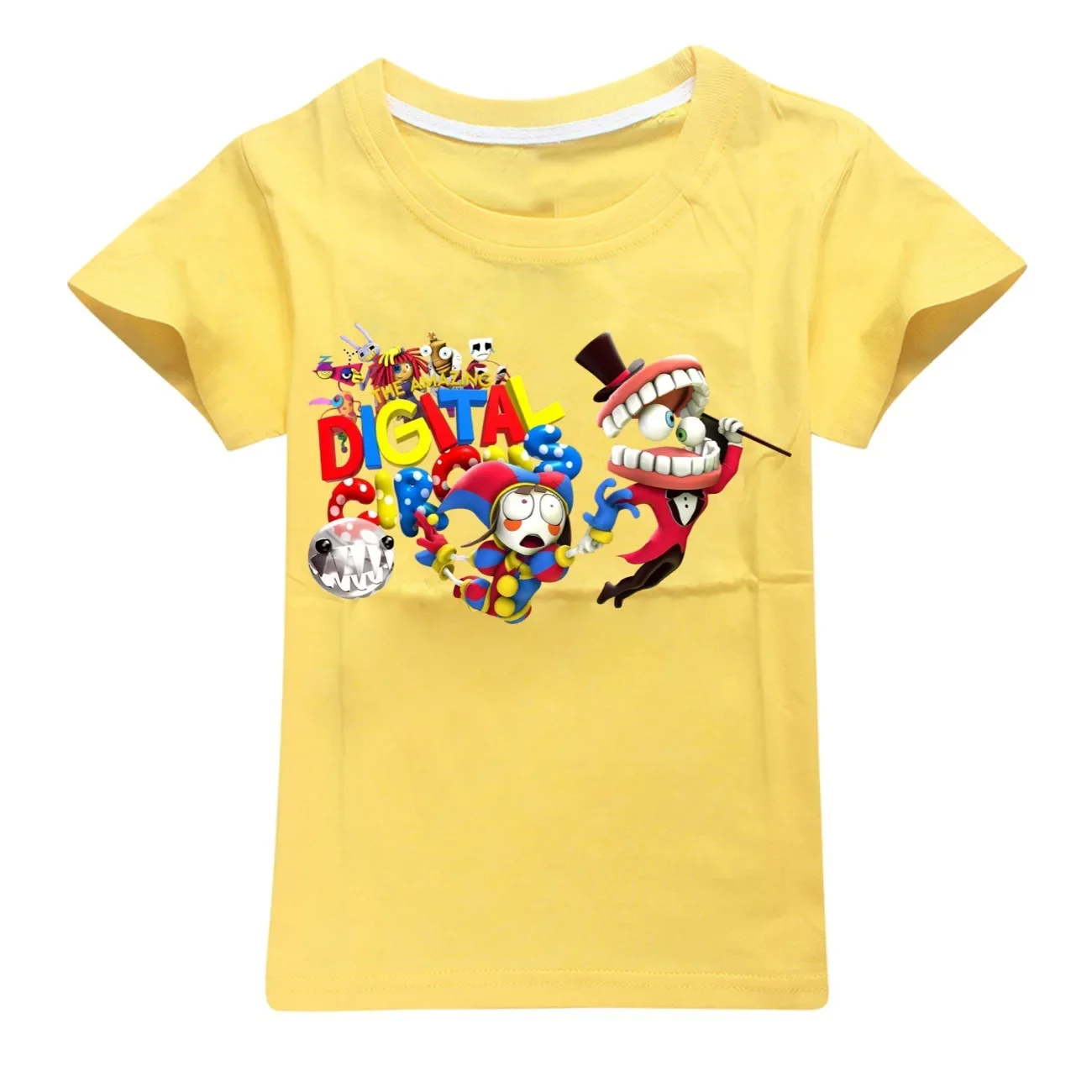 Camiseta de algodón para niños y niñas, ropa de el increíble circo Digital, disfraces kawaii, 2897