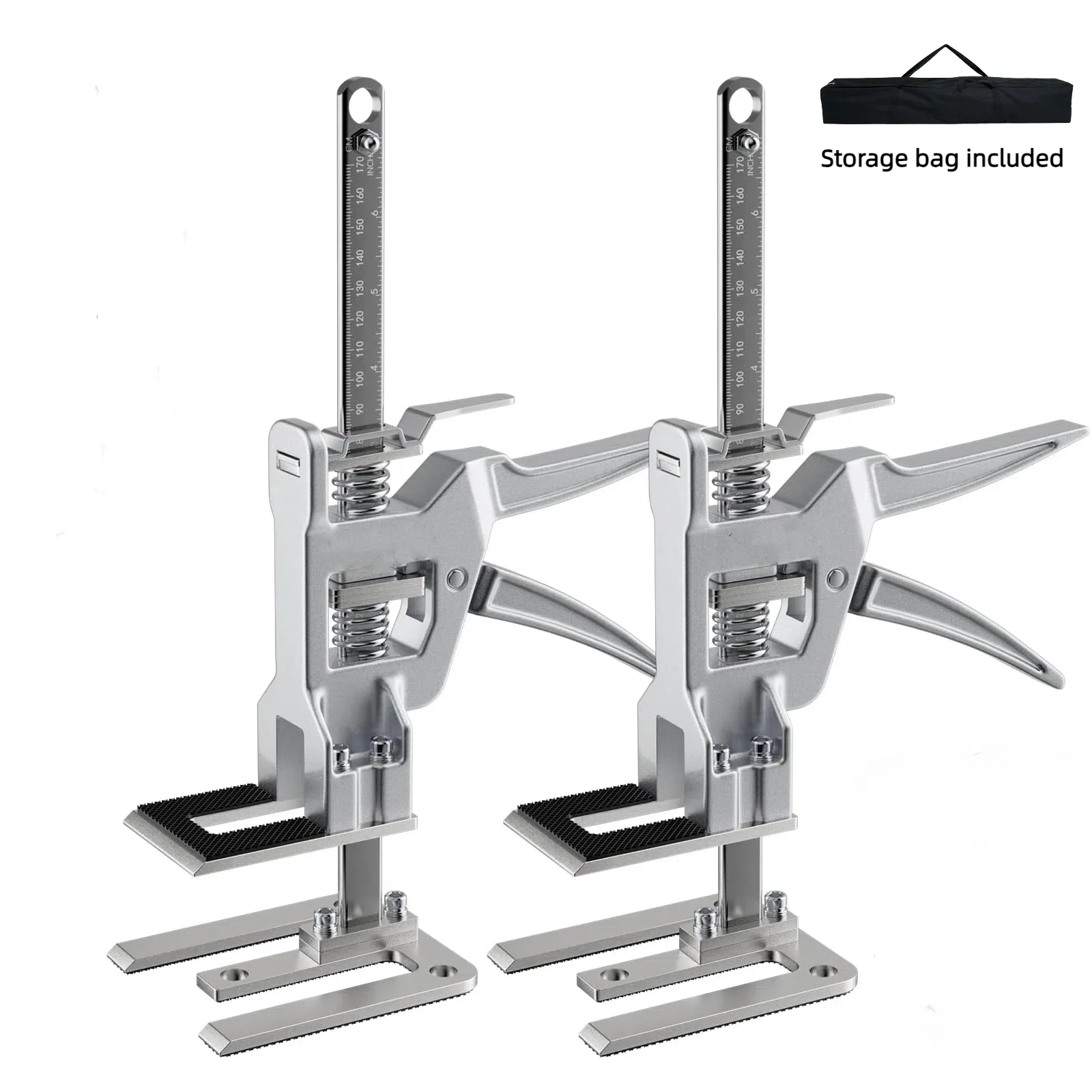 

2pcs Labor Saving Arm Board Jack Cabinet Lifter with Storage Bag 12 inch Hand Lifting Tool Height Locator Furniture Lifter