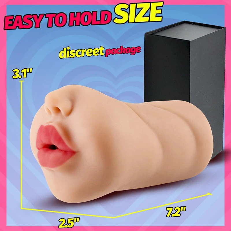 مهبل كبير الفم للرجال أداة استمناء مهبل للبالغين مهبل جيب ماستر للرجال حلق عميق ألعاب جنسية عن طريق الفم لعبة مثيرة #4