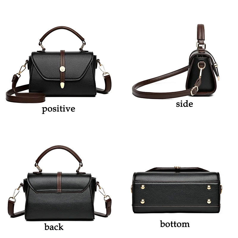 2024 Luxury Women\'s Authentic Cowhide Messenger Bag High Quality Soft Leather Girl Shoulder Bags Trendy Designer Female Handbag