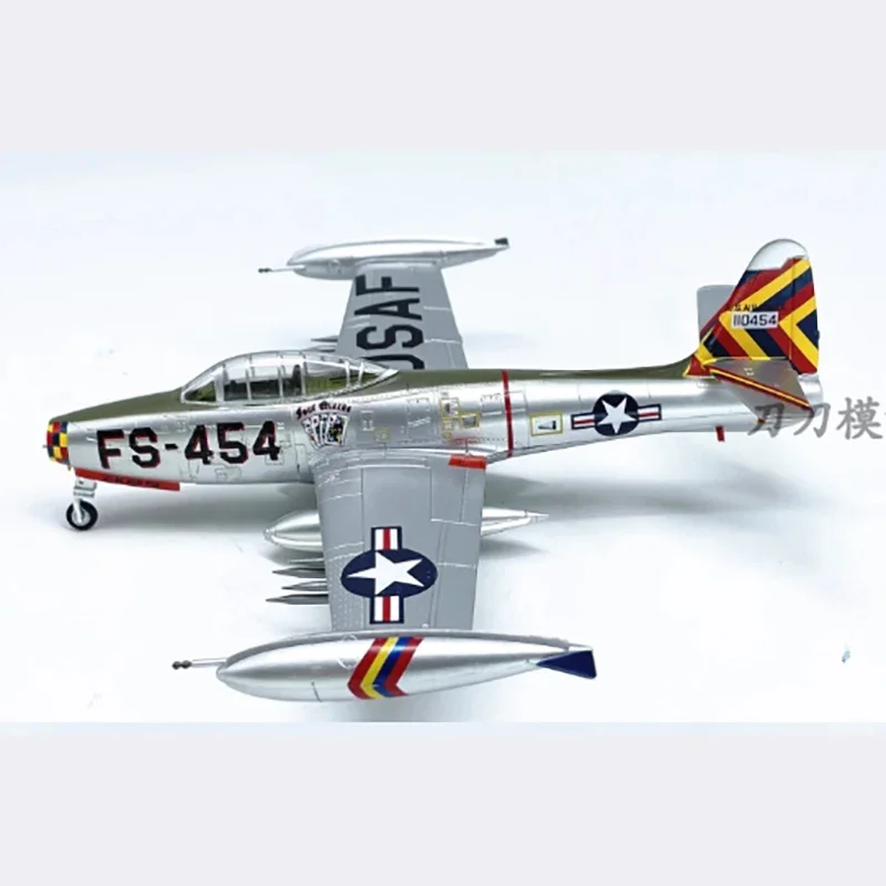 1:72 Scale F-84G warplane Plastic simulation aircraft finished model Static decorations Souvenir gifts for adult boy