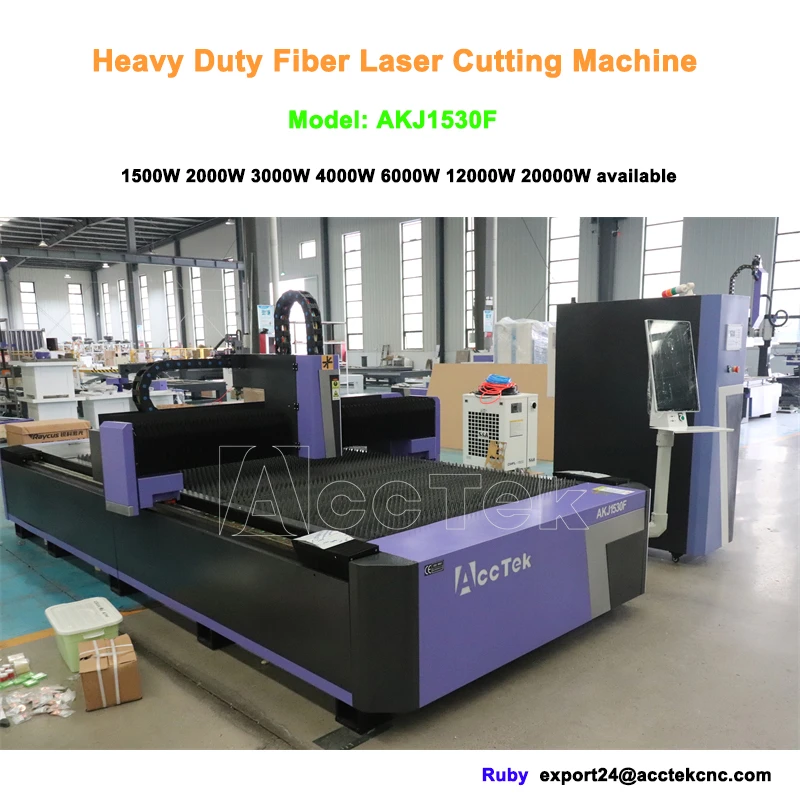 AccTek MáQuina De Corte Por LáSer 3000w 4000w 6000w Fiber Laser Metal Cutting Machine Price For Steel Metal Sheet 1530 Size