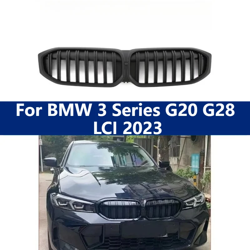 

For BMW 3 Series G20 G28 LCI 2023 Grille Kit Choose Dual Single Slat 3 Color Starry Sky Design Easy Installation OEM Quality