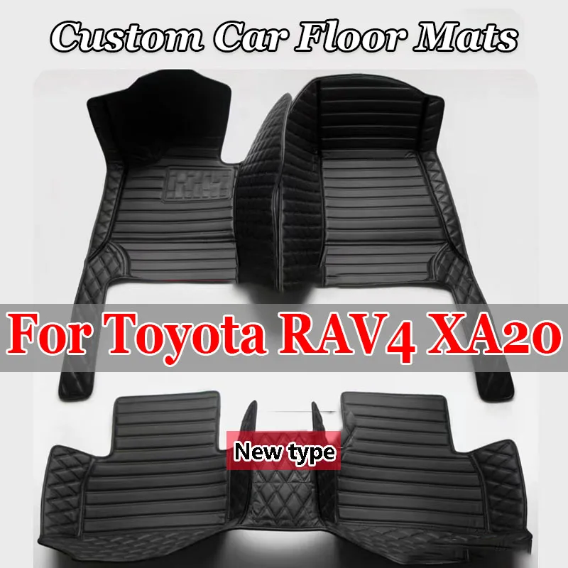 Car Floor Mats For Toyota RAV4 Ravufō XA20 2001 2002 2003 2004 2005 3door Anti-dirty Pads Car Carpets Floor Matt Car Accessories