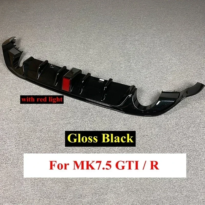 Voor Volkswagen Golf 7.5 Gti Mk7.5 Gti Tcr Auto Achterbumper Diffuser Achterzijde Splitter Spoiler Lip Voor Mk7.5 Golf 7.5 Standaard - afbeelding 1