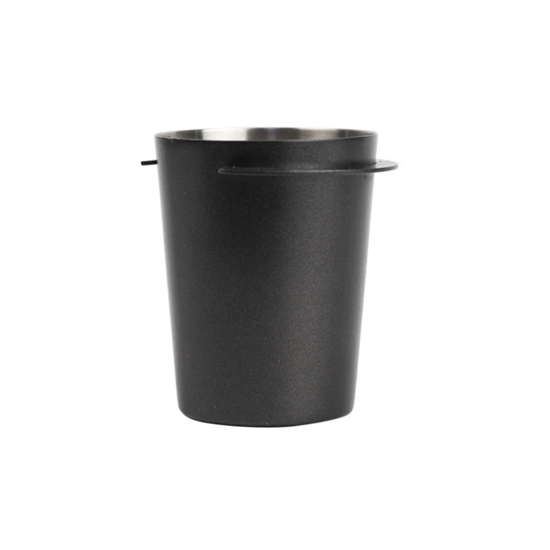58Mm Espresso Coffee Dosing Catcher Cup Powder Feeder Machine Resistant Part Wear Distributor Coffeeware Replacement Parts Black