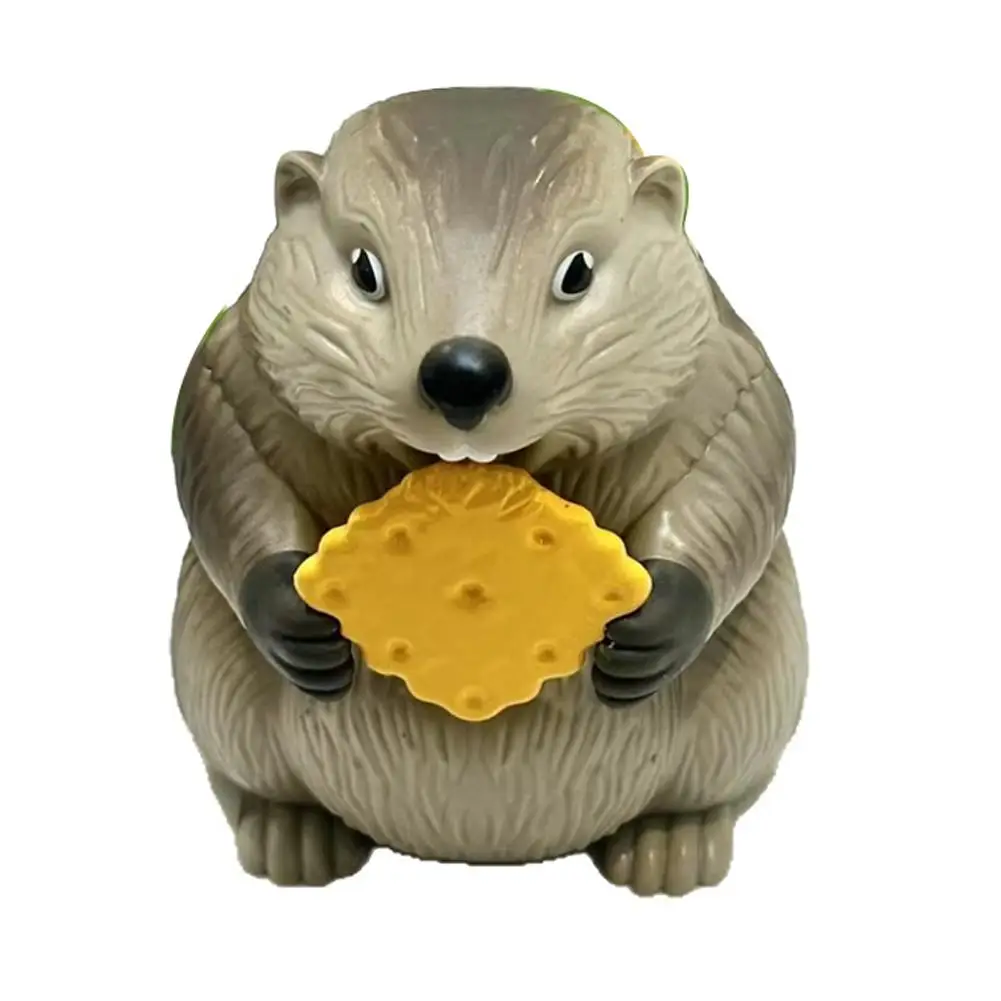 

Groundhog Prank Toy Funny Screaming Grab Biscuit Exaggerated Sound Interactive Desk Decoration Hilarious Gag Gift for Office