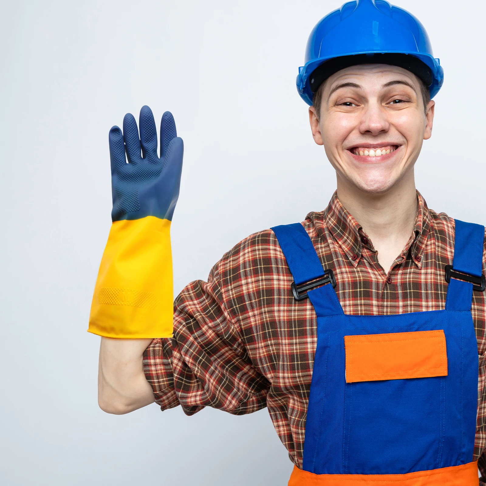 1Pair Heavyduty Latex Antislip Gloves Work Garden Protective Safety Labor Household Use Work Gloves Rose Pruning Gloves,