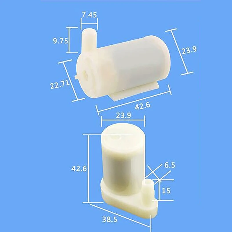 DC 3V Small Water Pump Horizontal Small Submersible Pump Fountain Vertical Mini Micro Plug