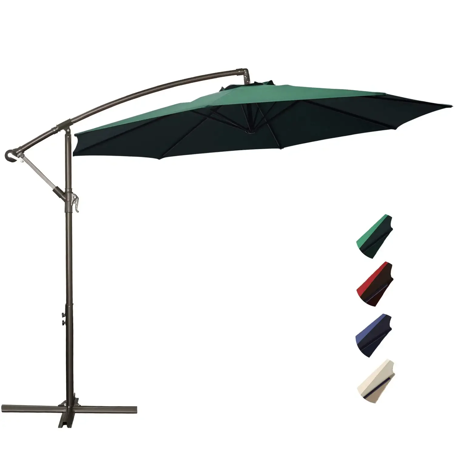 

New arrival New Arrivalparasol Waterproof Cantilever Hanging Market With Crank Balcony Pool Cafe Outdoor Patio Garden