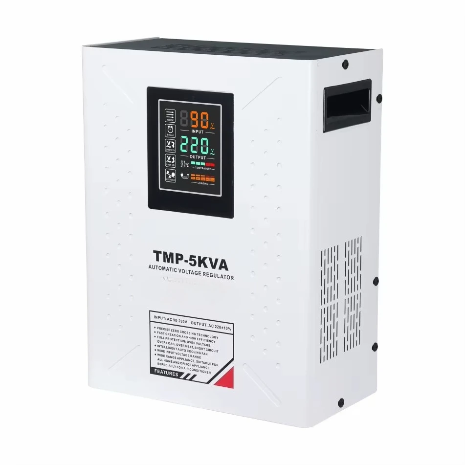 

TMP90-20KVA Однофазный стабилизатор напряжения новой конструкции для настенного монтажа
