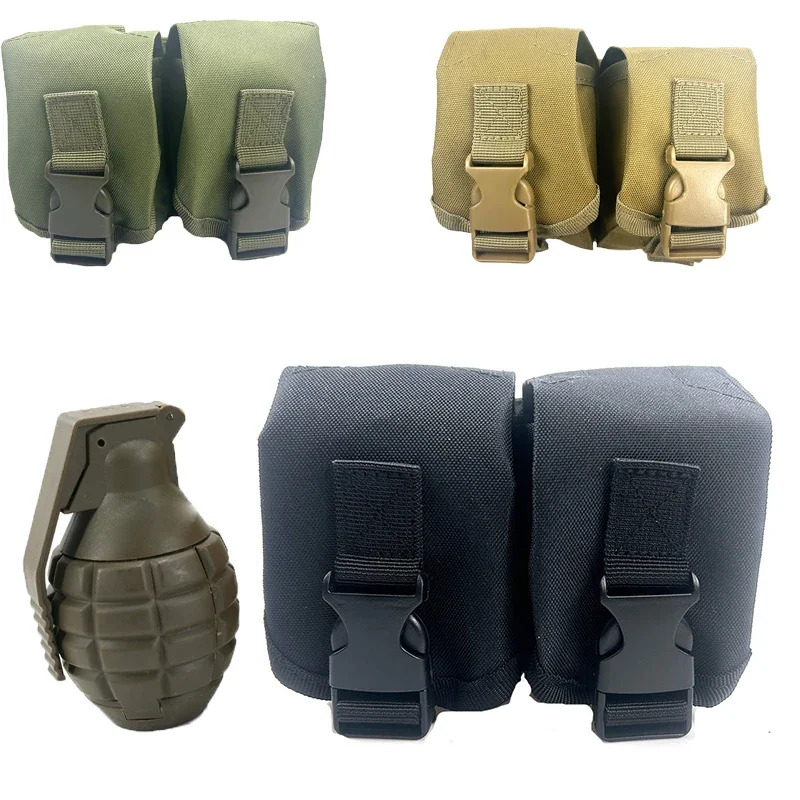 

Tactical Outdoor Molle Pouch Single Double Molle Grenade Bag Quick Release Tool Mini Mag Bag M67 LBT Airsoft Equipment Yoga