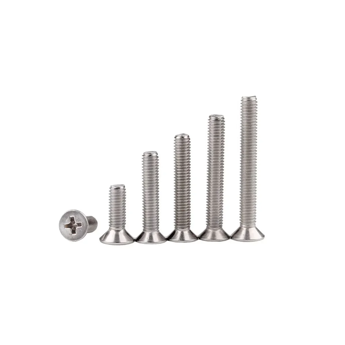 304 Stainless Steel Cross Flat Head Screw, Countersunk Head Bolt M3 M3.5 M4 M5 M6 M8