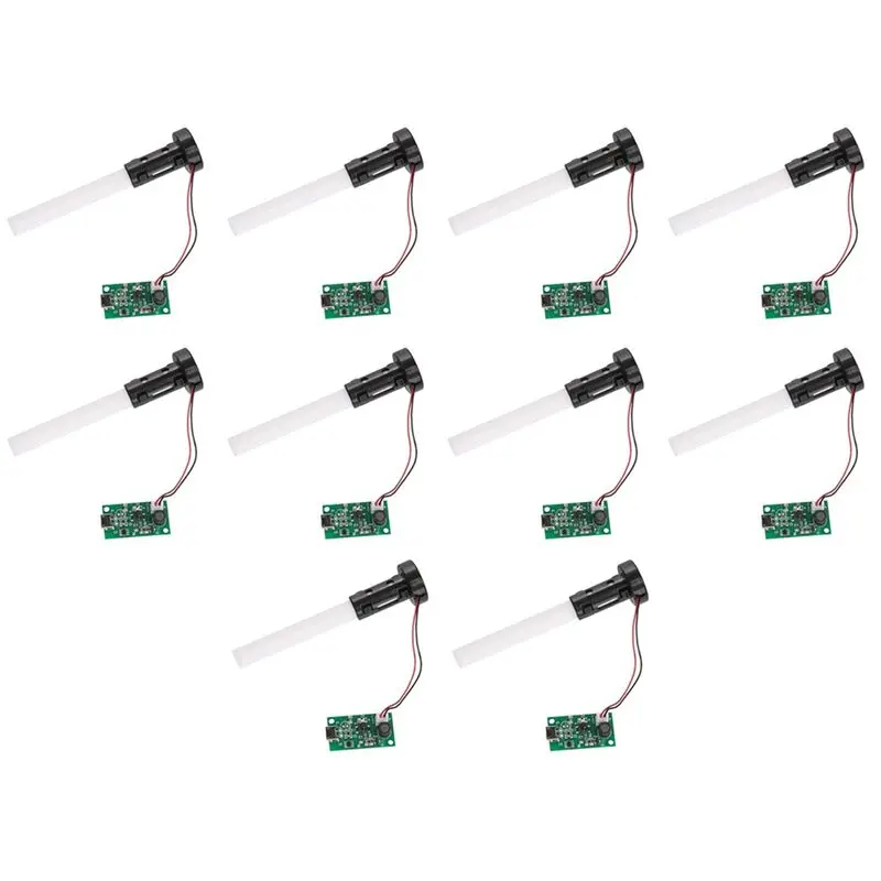 ABGI-Mini Air Humidifier Mist Maker USB Atomizer Transducer Atomization Piece DIY Accessories And PCB Drive Module(10PCS)