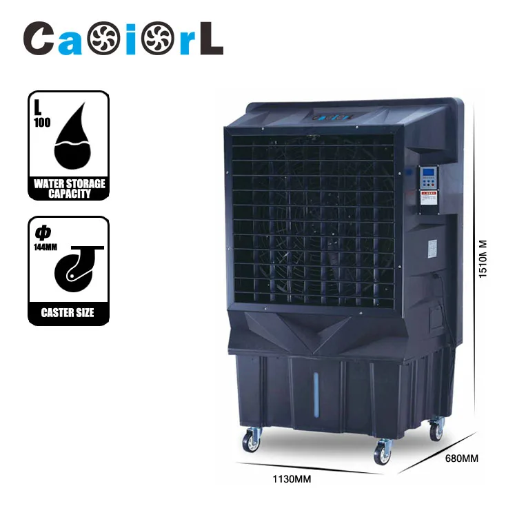 

22Inch Swamp Cooler 120L Water Tank Desert Cooler Air Cooling Fan Ac Portable Air Conditioner Evaporative Cooling Air Fan