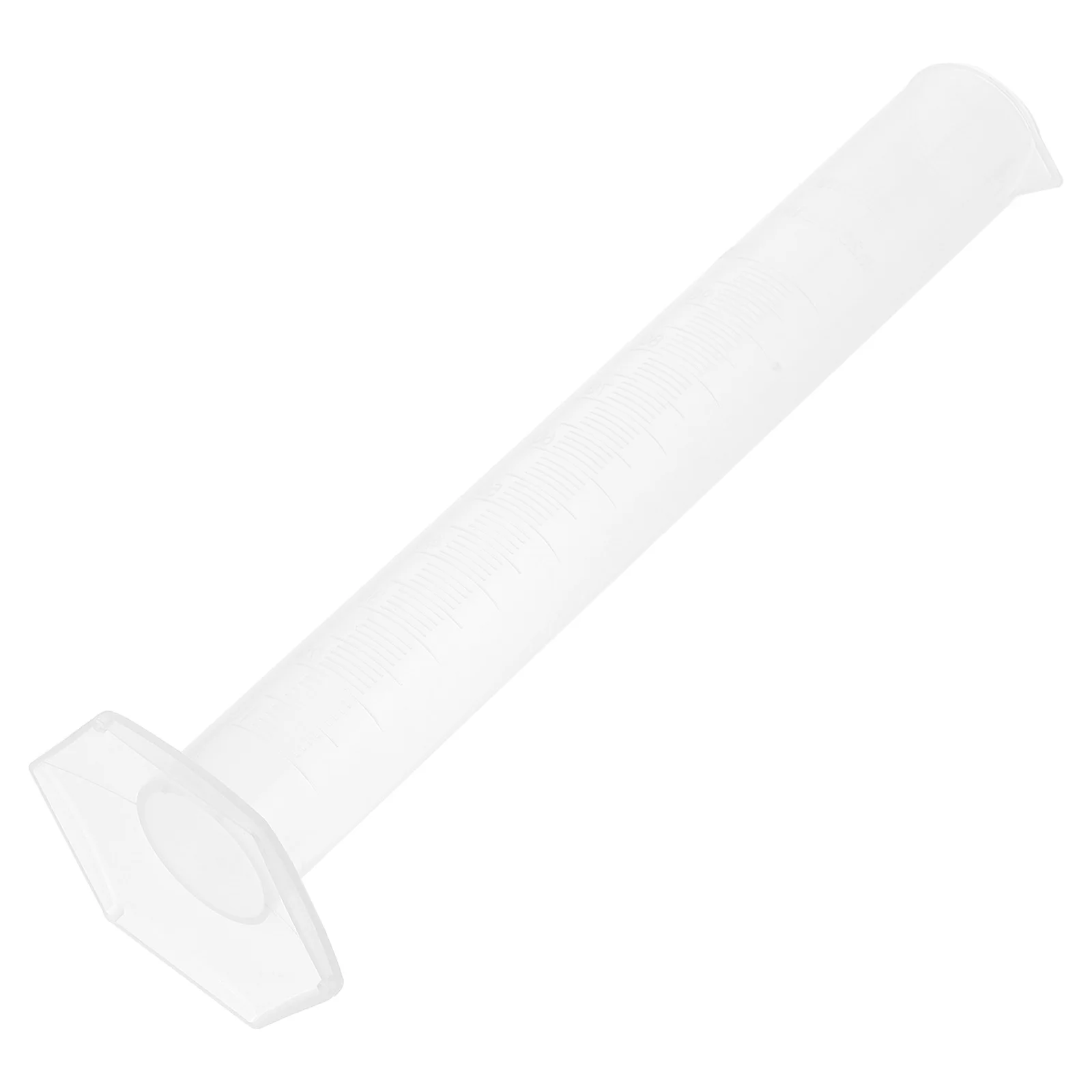 

100ml Plastic Graduated Measuring Cylinder Laboratory Test Beaker Wide Brim Tapered Spout Stable Roll-Resistant Base Accurate