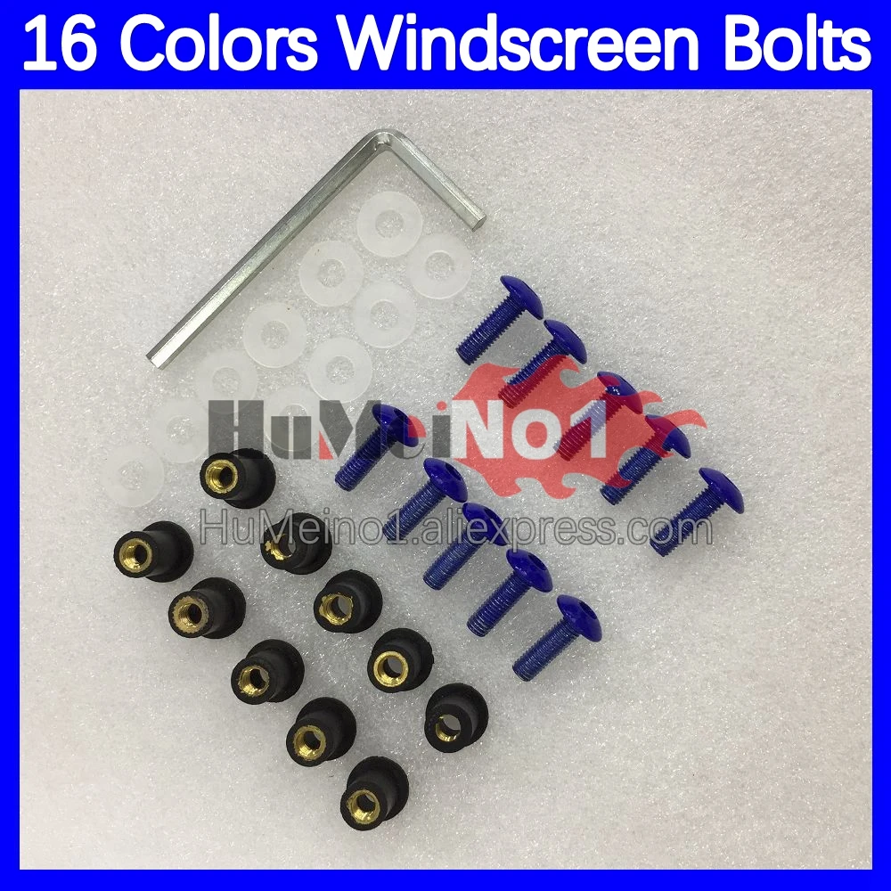 31pcs Motorcycle Windscreen Bolts For SUZUKI GSXR600 GSXR750 GSXR 600 750 CC K1 01 02 03 2001 2002 2003 Windshield Screws Nuts