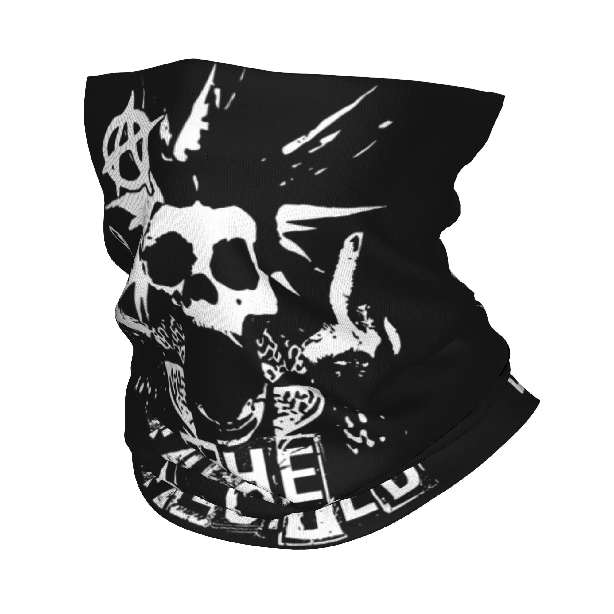 

The Exploited Skeleton Punk Bandana Neck Cover Printed Wrap Scarf Warm Headwear Running for Men Women Adult Windproof