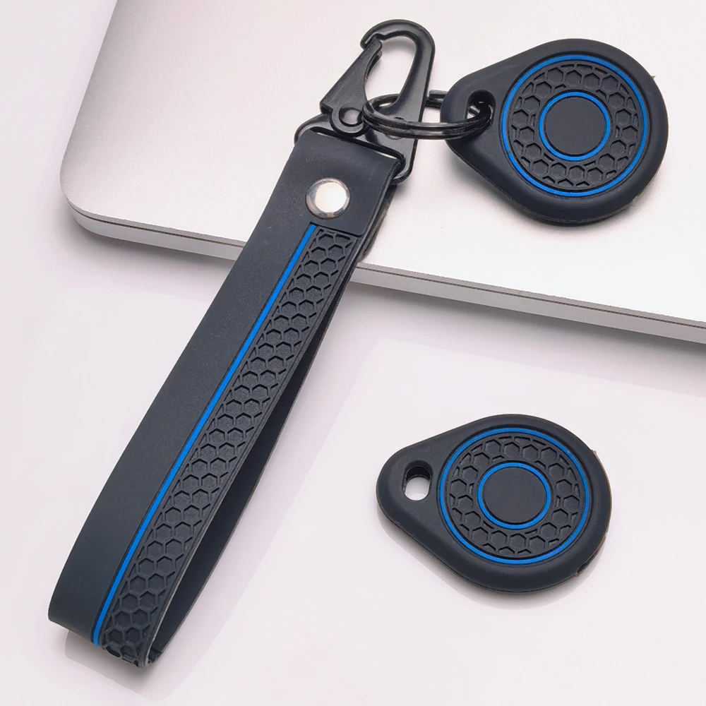Key Shell Cover for Teardrop RFID Induction Access with Keychain Anti-Scratch Shockproof Soft Grip Dust Cover Easy Install
