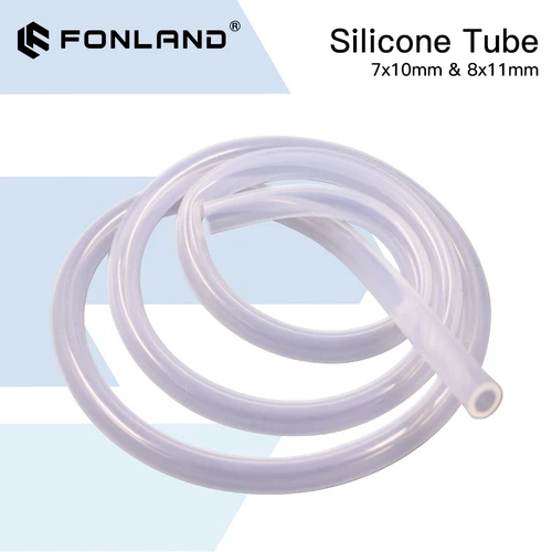 Imagen 1 del producto Tubo de silicona de 7mm y 8mm, manguera Flexible para Sensor de agua, bomba de agua, enfriador de agua para máquina cortadora láser de CO2