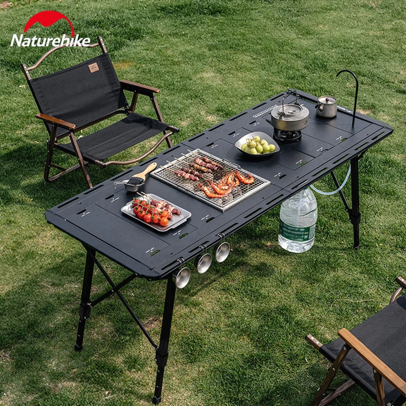 Naturehike 2026New IGT02 Camping Table Folding Table Aluminum Portable Pinic Travel Height Adjustable Multifunctional IGT Module