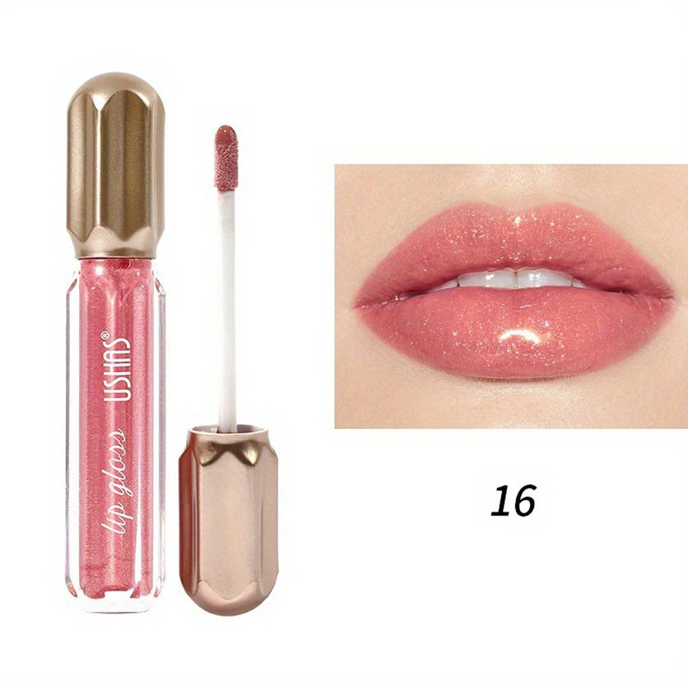 6 컬러 미러 펄 립 글로스 리퀴드 립스틱 쉬머 글리터 방수성 오래 지속되는 영양 수화 립 글로스 메이크업