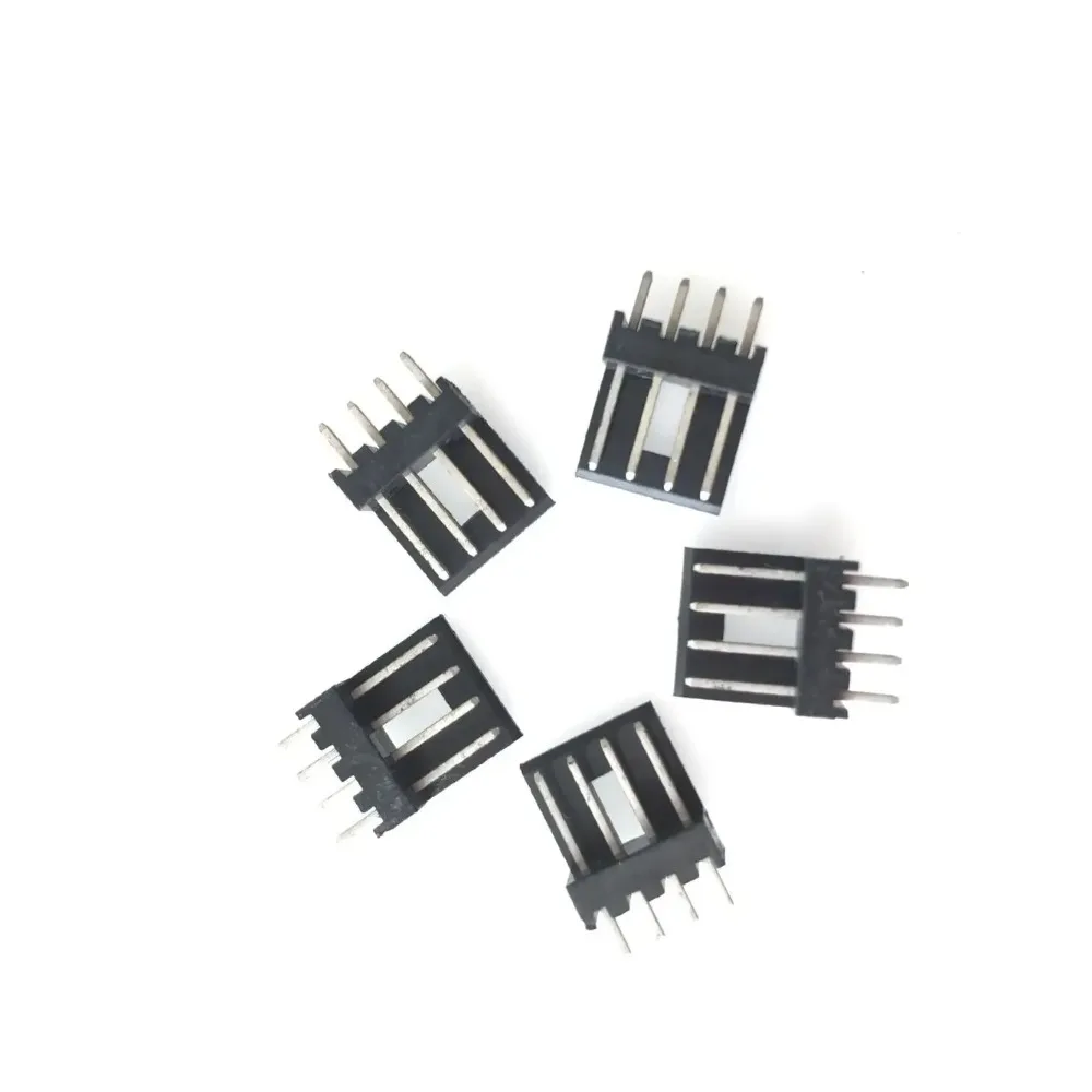 

10pcs/lot PC 4Pin FDD Floppy Male Power Cable Plug Socket Connector Terminal 2.5mm Space Black Soft Drive Head Welding Base