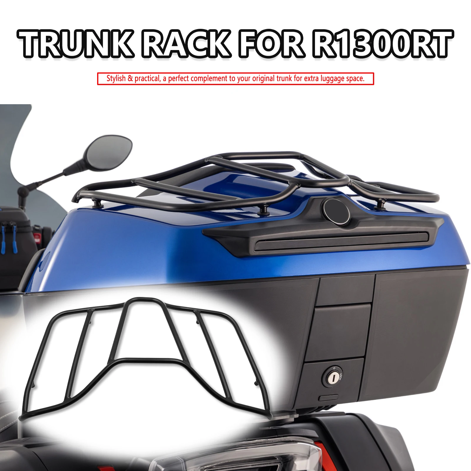 Motorcycle Accessories Trunk Rack Black Rear Luggage Carrier For BMW R1300RT R1300RT R1300 RT 2025