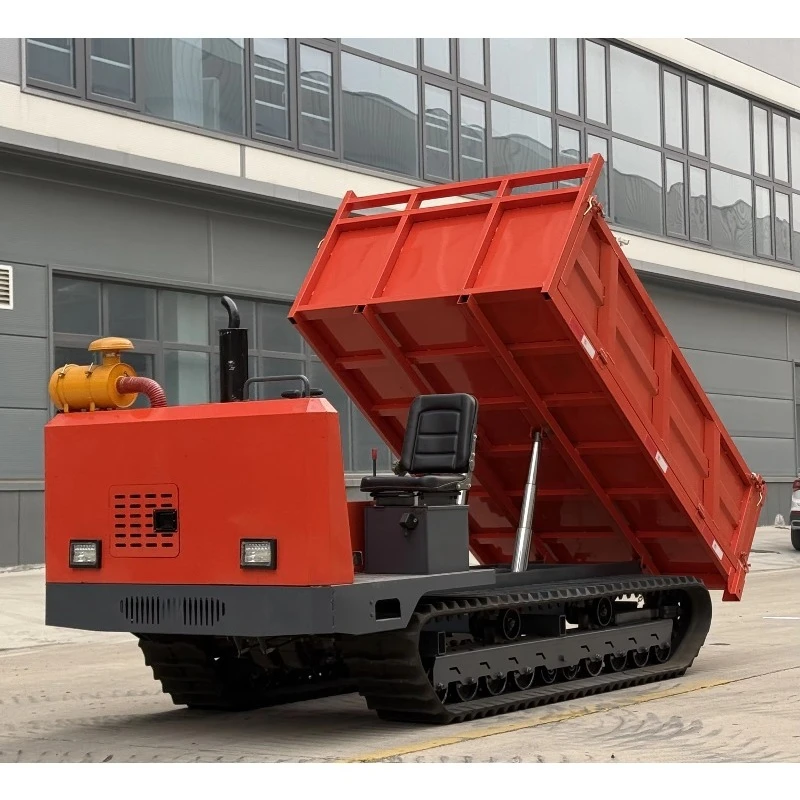 6 Ton Off-Road Crawler Transporter Heavy Duty High Traction  Strong Climbing  Multi-Purpose Farm  Construction Vehicle