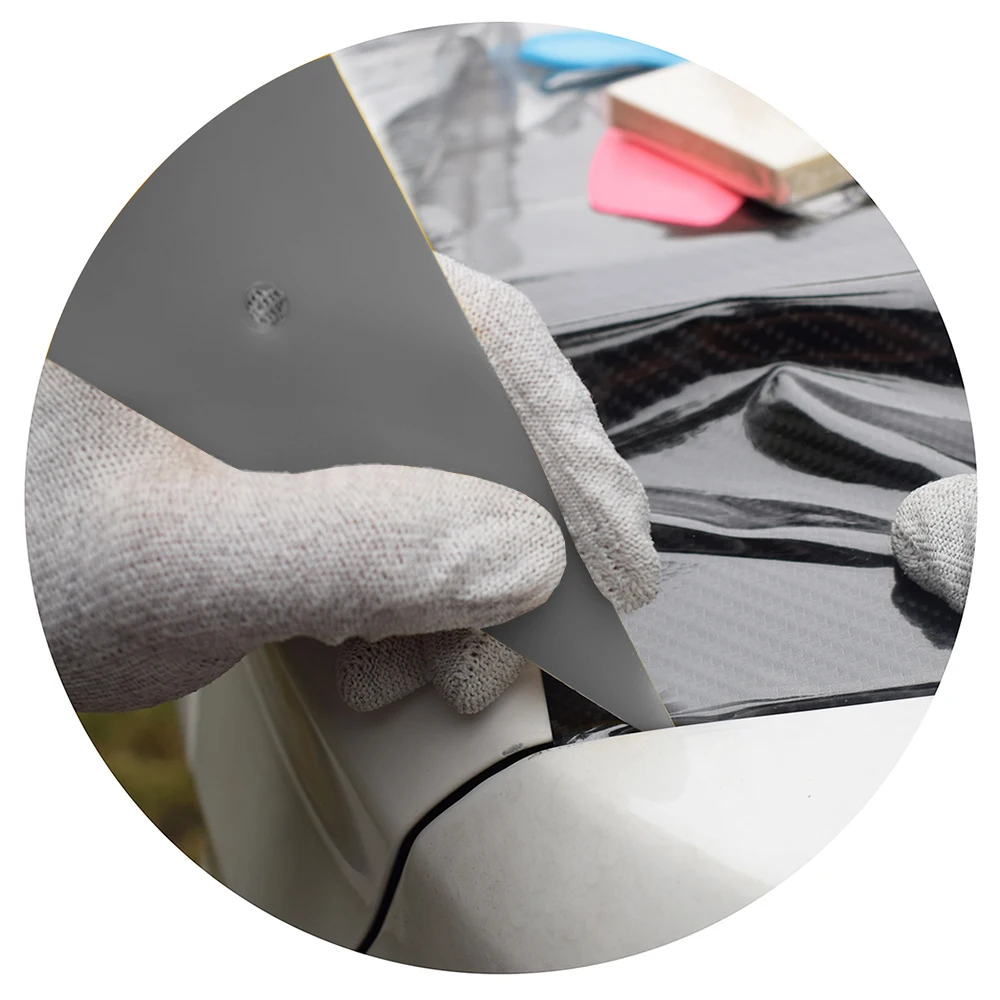 車用三角ウィンドウスキージ、着色ツール、ビニールラップ、薄いスキージ、黄色のゴーコーナースクレーパー、2個