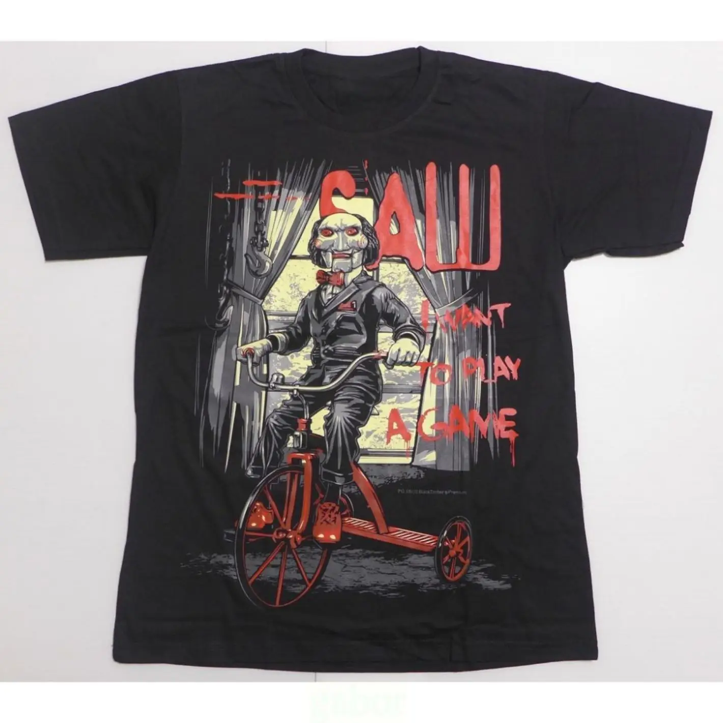 SAW SAW Killer I want to play a game Thriller horror movie Short-sleeved T-shirt for women