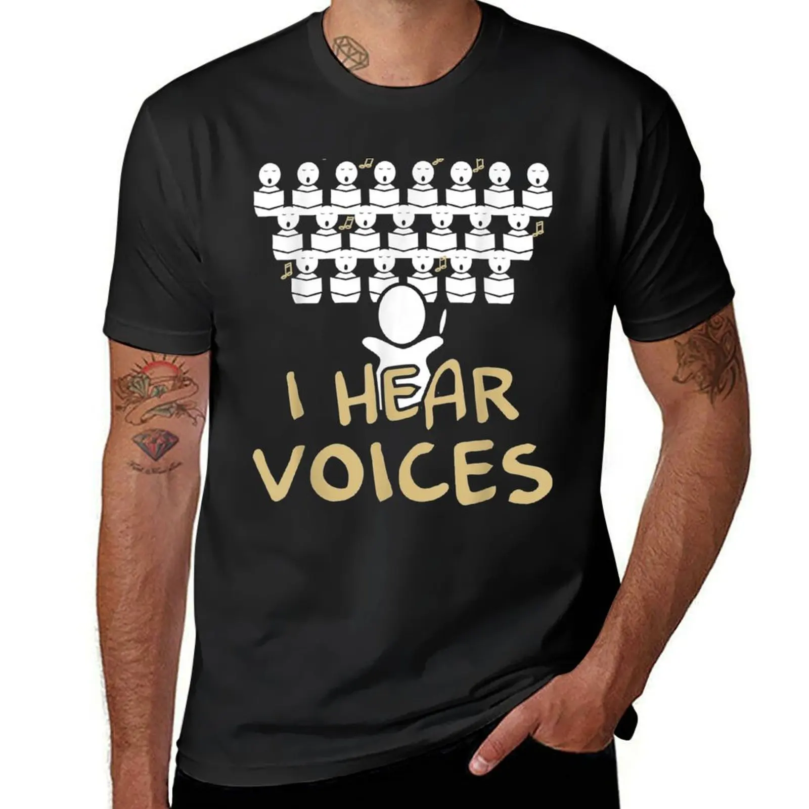 Choir I Hear Voices Funny Chorister Tee T-Shirt Aesthetic clothing oversized shirts graphic tees tees mens champion t shirts