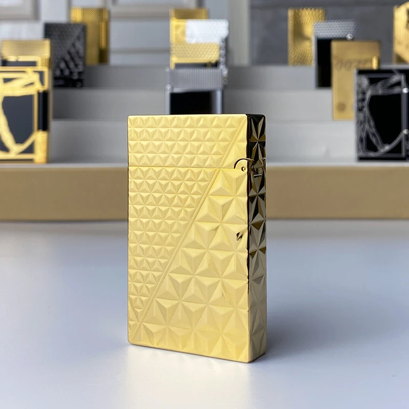 

Vintage Style Windproof Gas Lighter with Bright Sound Brass Shell for Cigarettes Men's Gift New Arrivals