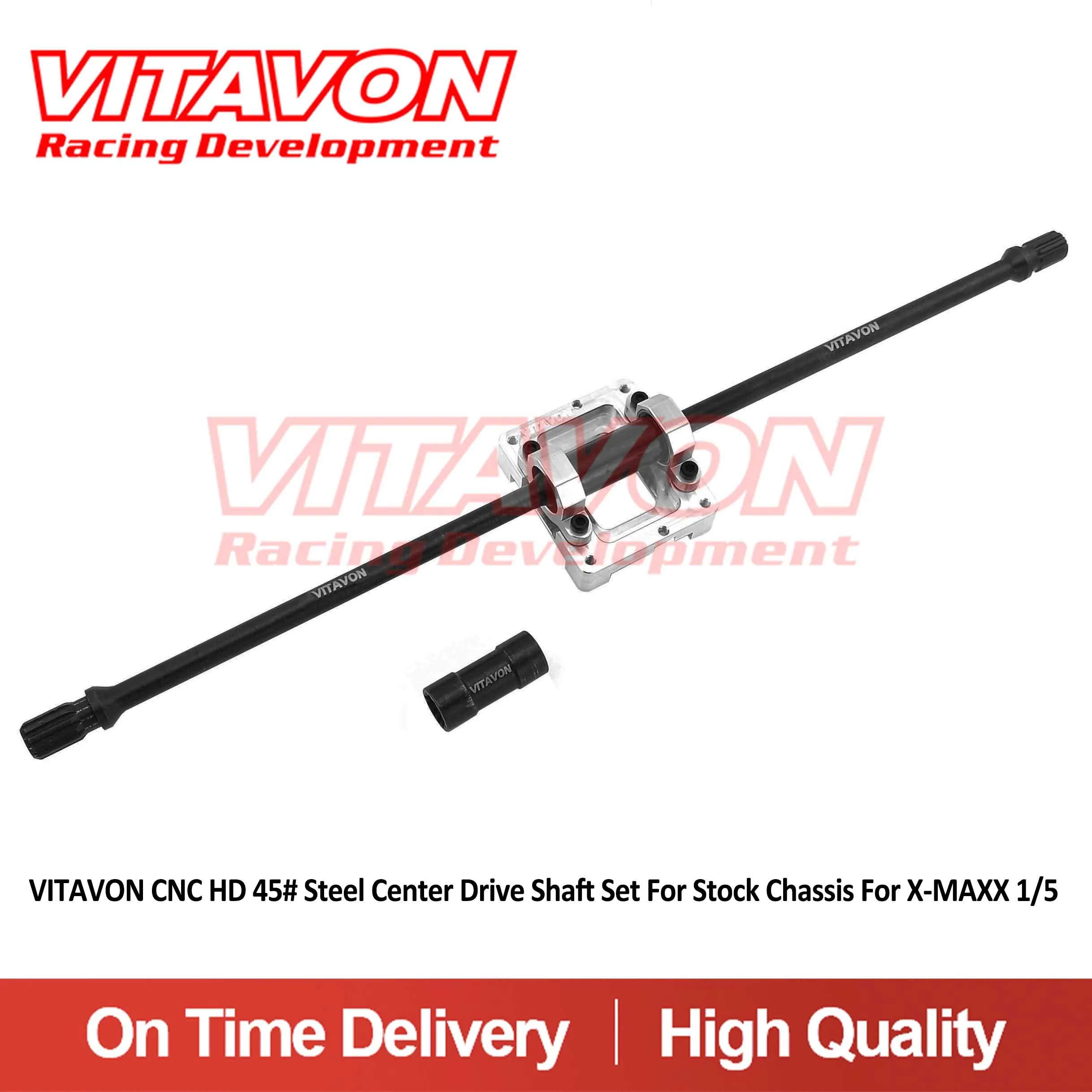 VITAVON CNC HD 45# Steel Center Drive Shaft set for Stock Chassis For X-MAXX