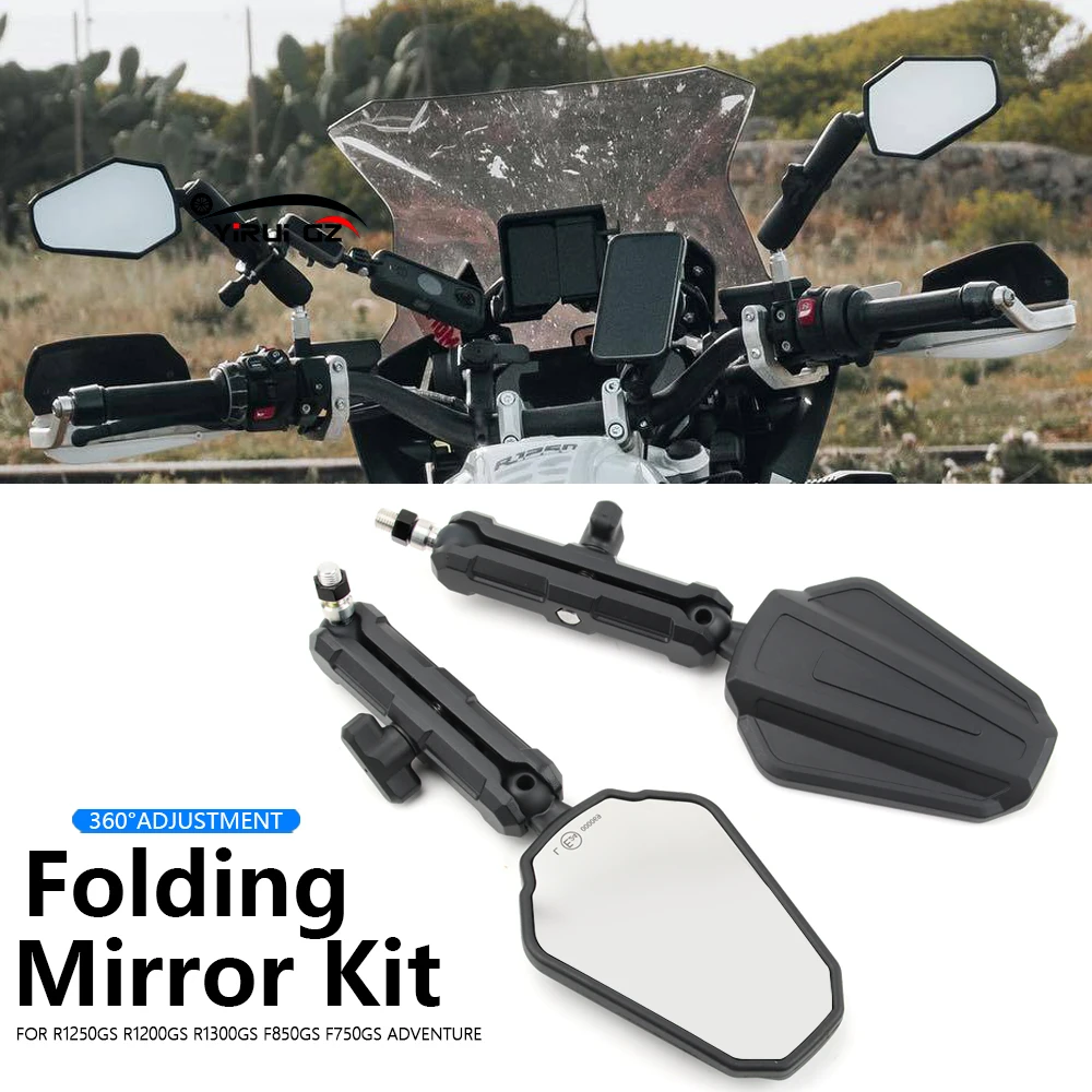 

Rearview Mirror For BMW R1300GS R1250GS ADV S1000XR F800GS F850GS F750GS G310GS R1200GS F900GS F450GS NEW Side Rear View Mirror