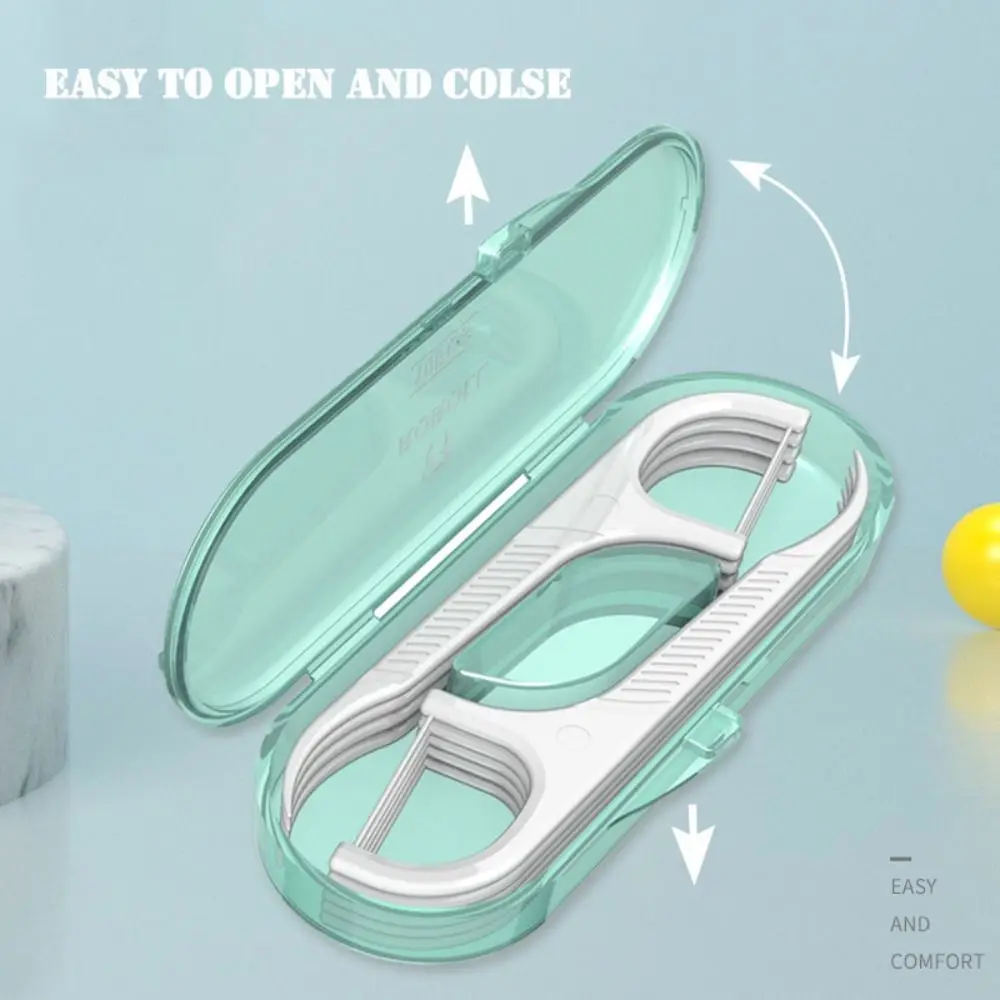 10 Pcs/box Dustproof Floss Toothpick Set Mini Plastic Floss Pick Dispenser Dental Floss Container Oral Cleaning