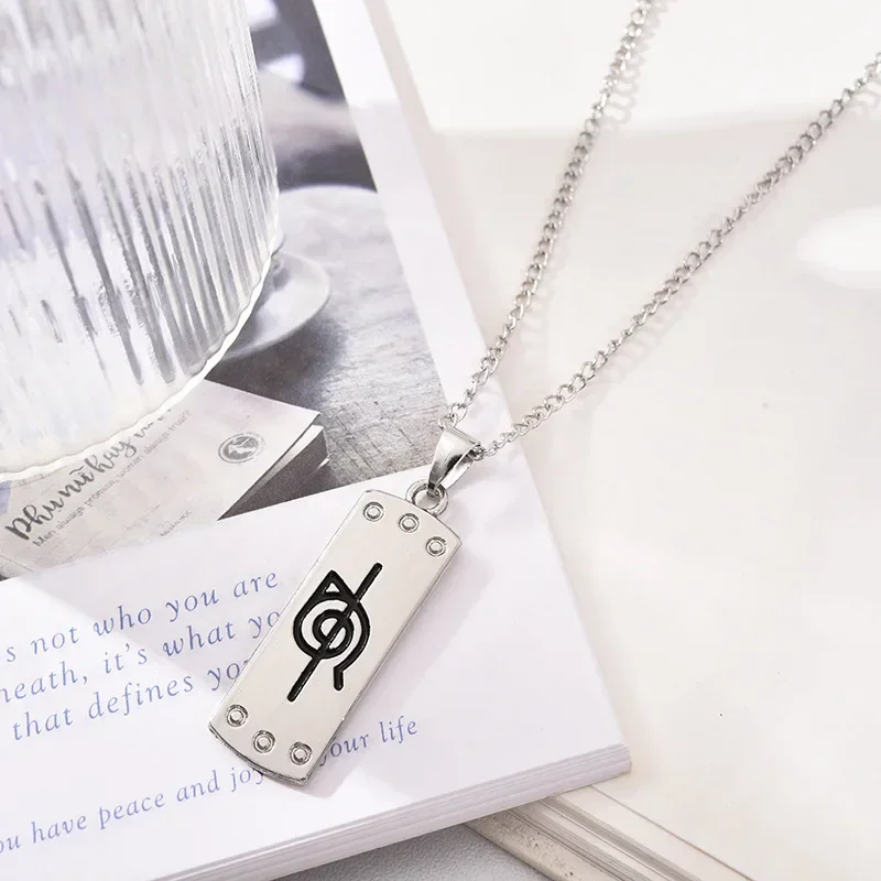 20 Styles of Cartoon Anime Naruto Necklace Alloy Pendant Cosplay Kakashi Kunai Zumaki Shuriken Accessories Metal Collectible Toy view 5