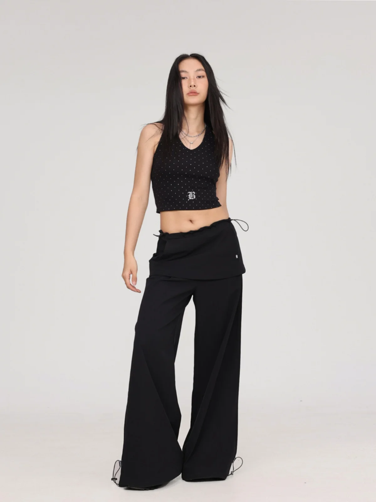 CBXLAB Street Dance Sle Bla Ne Hanging Vest Women's Summer Sexy Girl Jazz Dance K Top Sexy Strap Trendy ort Sve