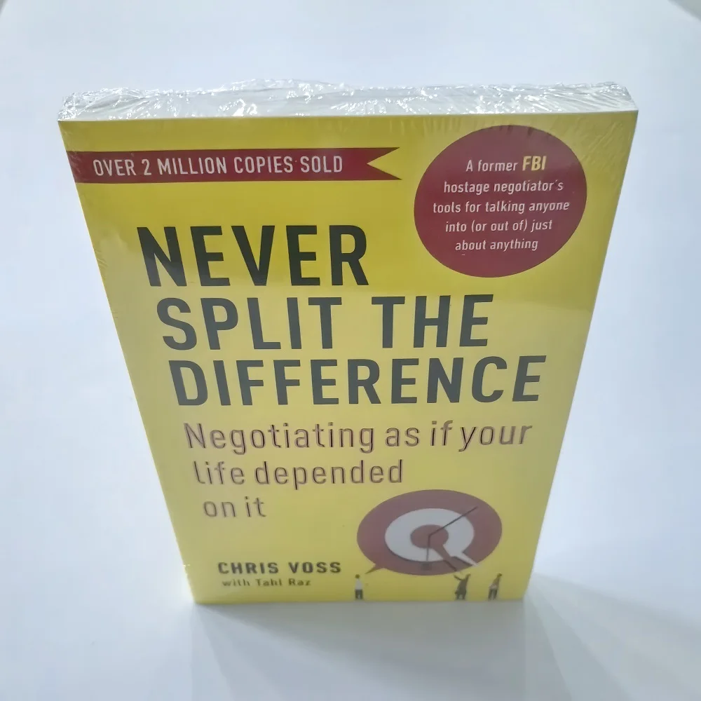 

Never Split The Difference By Chris Voss Books In English for Adults Negotiations Emotional Intelligence New Listing