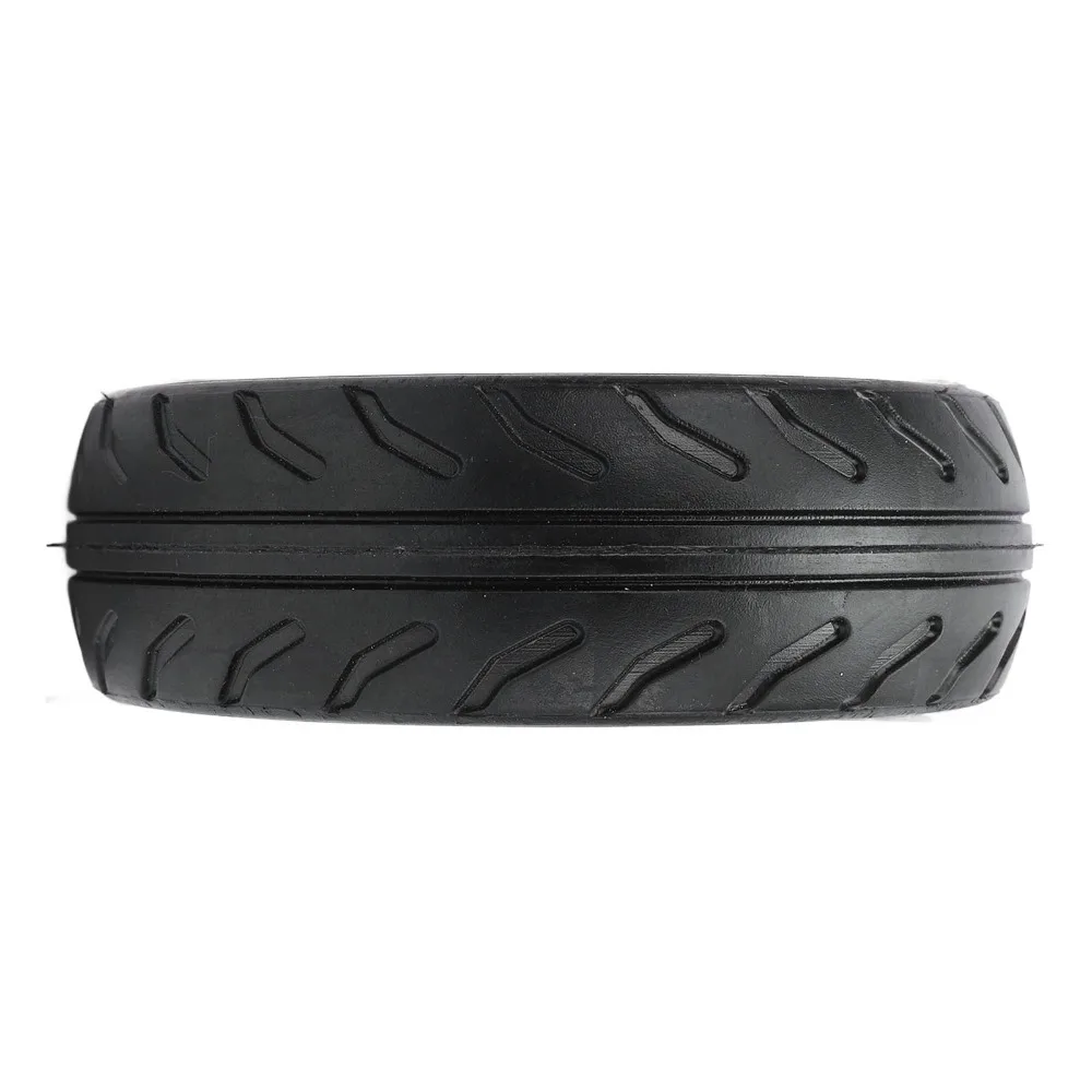 Durable 5 Inch Solid Rubber Wheel Rubber Black Trolley Wheel Inner 8mm Hand Truck Wheel Grass Trimmer
