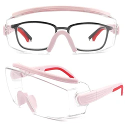 Safety Goggles Over Glasses Protective Surgery Goggles CE Ansi Z87 Anti Fog Splash Lab Industry Chemical With Adjustable Frame